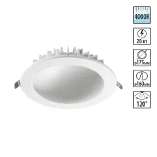 358277 NT Светильник 20Вт 4000К 100-240В IP20 SPOT