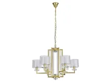 NEWPORT 4400 4406+1/C mat.gold , Люстра, Matte gold Clear crystal Clear glass D75*H53/15