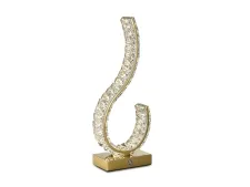 NEWPORT 8240 8240N/T gold , Настольная лампа , Gold Сlear crystal L18*9*H46 cm LED 9W 900Lm 3100-4000K