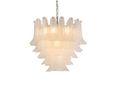 NEWPORT 8800 8810/C gold white , Люстра, Gold Clear glass with white sand D60*H54/150 cm E14 10*40W