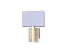 NEWPORT 3510 3513/A mat.gold , Бра, Matte gold Shade white L24*H34.6*SP13.5 cm E14 1*40W+ LED 6W 400