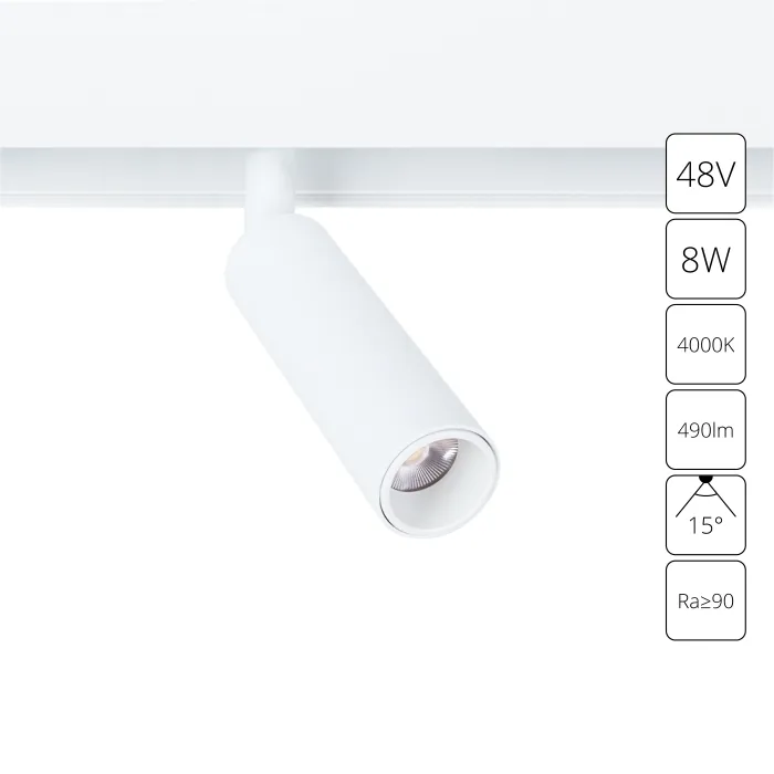 Магнитный трековый светильник Arte Lamp LINEA A4660PL-1WH | Дом Декора