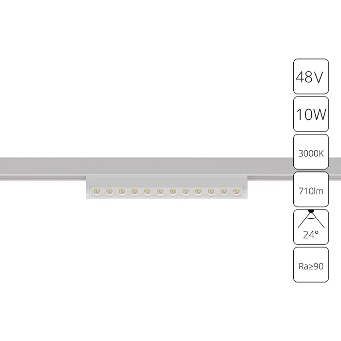 Магнитный трековый светильник Arte Lamp OPTIMA A7288PL-1WH | Дом Декора