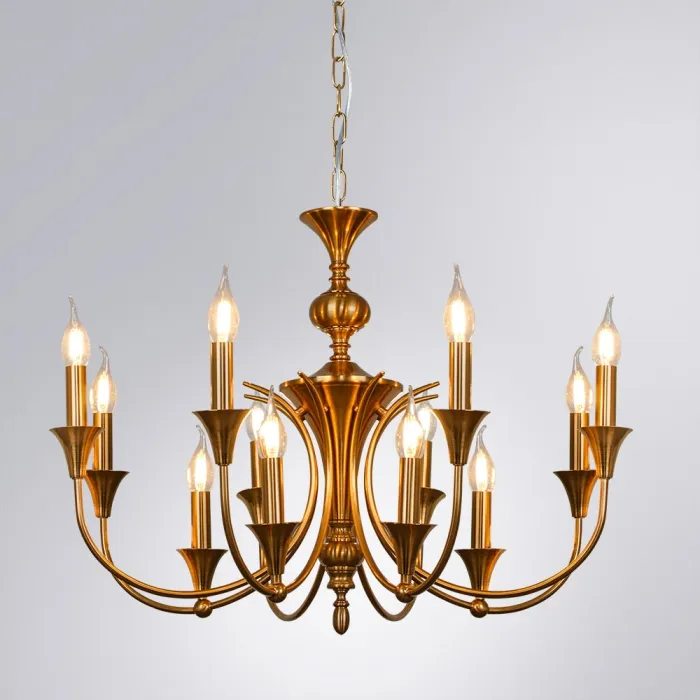 Подвесная люстра Arte Lamp COLLINETTA A4094LM-12PB | Дом Декора