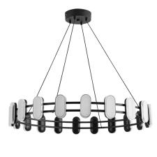 Подвесные 8342/40l ledio ln26 226 черный/белый металл/акрил люстра подвесная led 40w 4000k 220v ovela