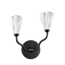 5090/2W MODERN ODL25 553 черный матовый/белый/фарфор Бра G4 LED 2*5W GARDI