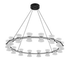 Подвесные 8341/54l ledio ln26 228 черный/прозрачный металл/акрил люстра подвесная led 54w 3000k 220v vinora